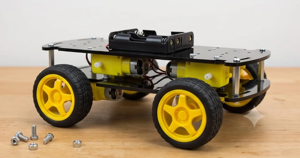 4WD Robot Car Chassis Kit | Compatible with Arduino+ Other Platform